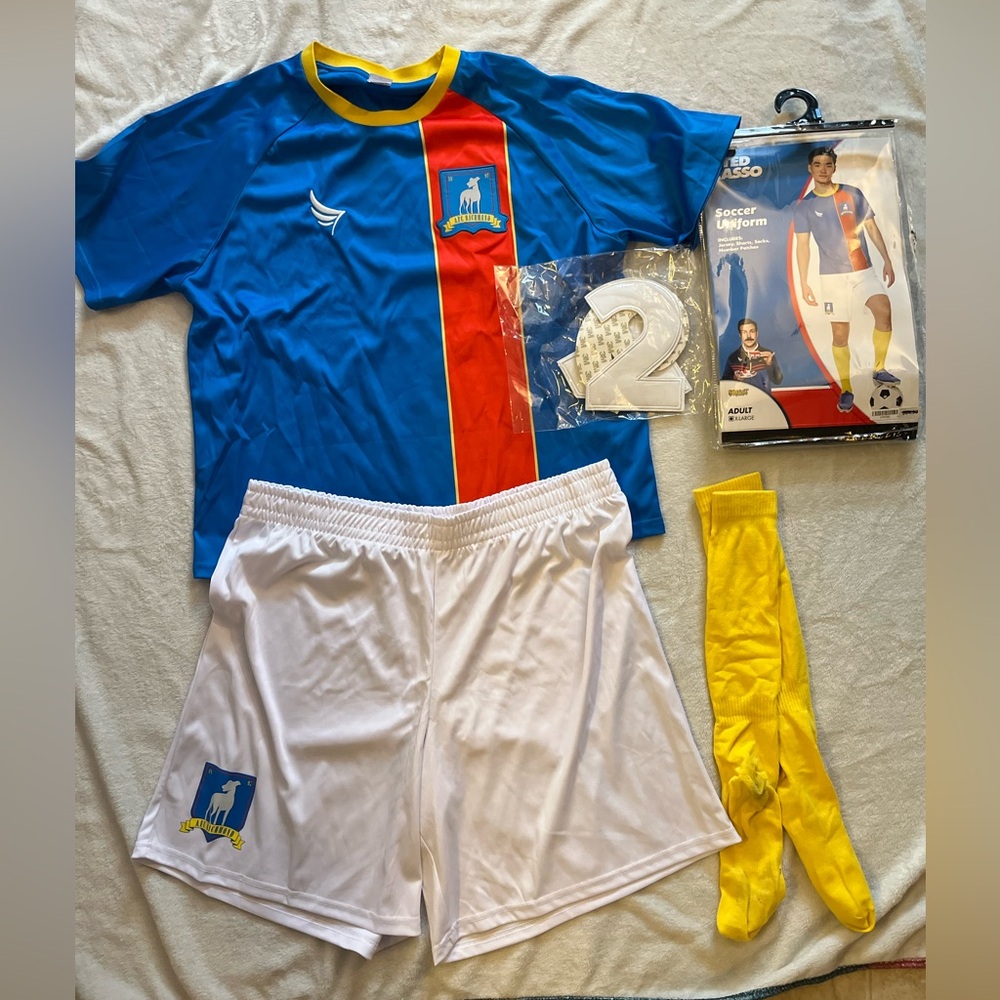 Ted Lasso X-Large Soccer Uniform Costume
